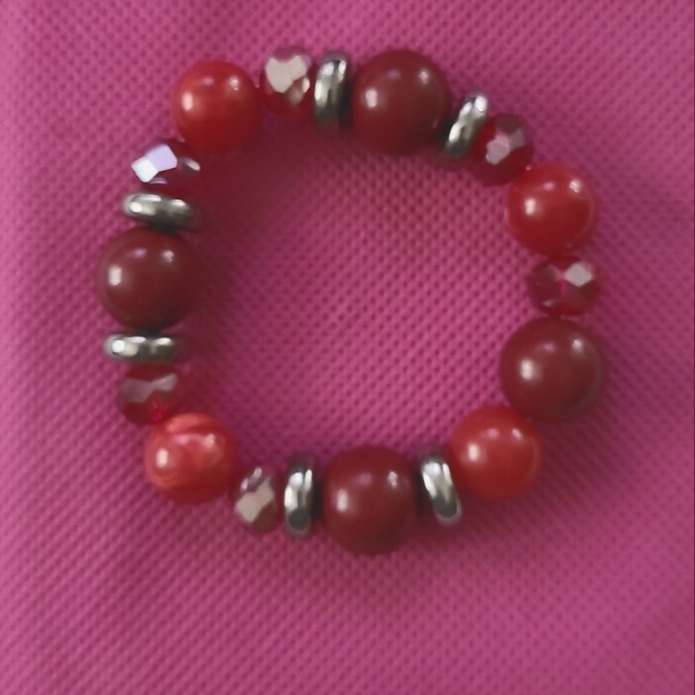L & L Stretch Bracelet for Women, Strand Wrap Wristbands Elastic Beaded Bracelet